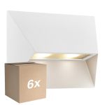 Lot 6x Nordlux Pontio 27 Applique Murale Aluminium Blanc | Convient pour 2x GU10